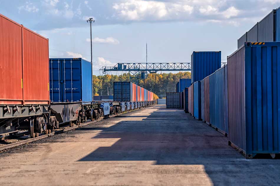 Commercial freight vehicle fleet operating within a logistics and distribution facility in Casino NSW.